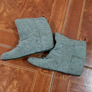 Gray Aldo Wedge Booties